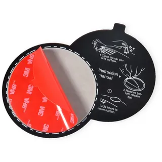 HYS Armaturenbrett/Windschutzscheibe Montage für Scheibe Saugnapfhalterung, 78mm/3.07“ Klebepad für Auto Armaturenbrett Satellitennavigation Windschutzscheibe Mobiltelefon/GPS Halterung (1 Stück)