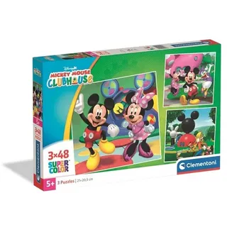 Clementoni Puzzle Mickey Mouse Club House 2026 3x48 pieces 2D Puzzles