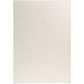 Steffensmeier Flachgewebeteppich 160/160 cm Paros , Weiß , Naturmaterialen , Uni , Quadratisch , 160x160 cm , beidseitig verwendbar , Teppiche und Böden, Teppiche, Webteppiche