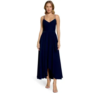 Vera Mont Abendkleid mit Volant Blau 38