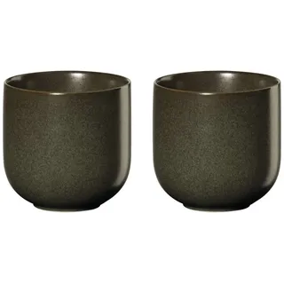 ASA Coppa Nori Teebecher 2er Set Porzellan Grün 0,2l, Größe: 7,5cm x 7,5cm, 19080192