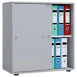 VCM Lona Büroschrank 70 x 40 x 74 cm grau