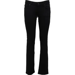 1527AB pantalone donna LTB SLIM STRAIGHT RAGULAR BLACK denim jeans woman - Schwarz