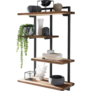 SIT Möbel Hängeregal 70 x 25 x 97 cm Braun/Schwarz