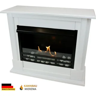 Ethanol und Gelkamin Modell Emily Deluxe Royal Weiss - Weiß