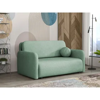 Mirjan24 Sofa Viva Sun Iii Schlafsofa mit Schlaffunktion und Bettkasten, 3-Sitzer (Farbe: Coral 55) - Grün