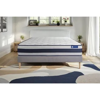 Matratzen- und Lattenrost-Set 90x200 cm - Actiflex Ergo - Grau