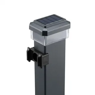 6040 Solar Zaunleuchte LED für Doppelstabmattenzäune und Gitterzäune 60x40mm