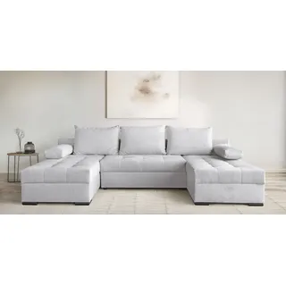 OTTO home Wohnlandschaft Polyester U-Form 2-Sitzer Beige