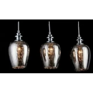 Casa Padrino Jugendstil Kristall Deckenleuchte Nickel 70 x H 100 cm - Elegante Deckenlampe - Silber