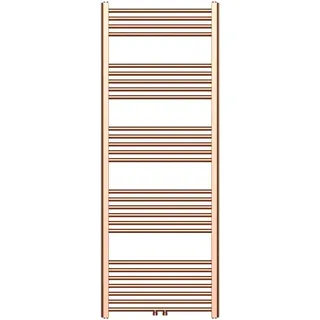 Handtuchheizkörper mit Mittelanschluss in gebürstetem Kupfer – 1600x600mm, 557 Watt - Kupfer