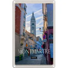 Blechschild 20x30 cm - Montmartre Paris Künstlerviertel