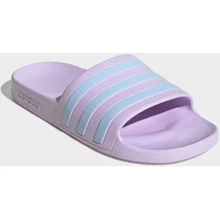 Badesandale ADIDAS SPORTSWEAR "AQUA ADILETTE", Damen, Gr. 38, ice lavender, glow blau, glow blau, Synthetik, Schuhe Badesandale, Badelatschen, Topseller