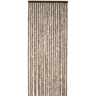WERKA PRO Schlaufenvorhang braun und beige 120 x 220 cm