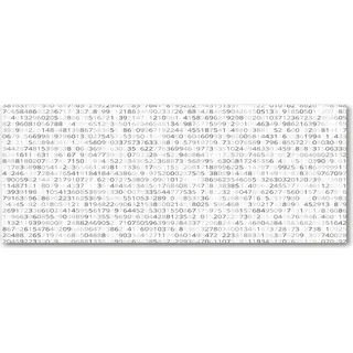 Tulup® Küchenrückwand Spritzschutz aus Glas -125x50 -Spritzschutz auf gehärtetes Glas Deko Sonstige Binärcode - Grau