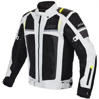 BÜSE Livorno Textiljacke Schwarz/Hellgrau L