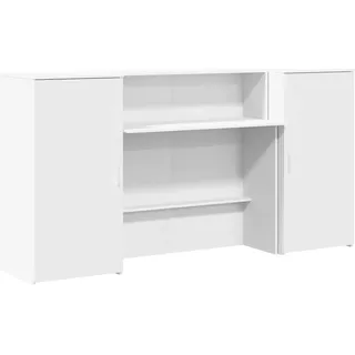 vidaXL Empfangstheke Weiß 200x50x103,5 cm Holzwerkstoff - Weiß