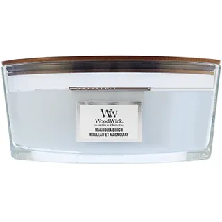 Woodwick Magnolia Birch Duftkerze 453,6 g blau