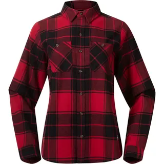 Bergans Damen Nordmarka Flannel Bluse (Größe L, rot)
