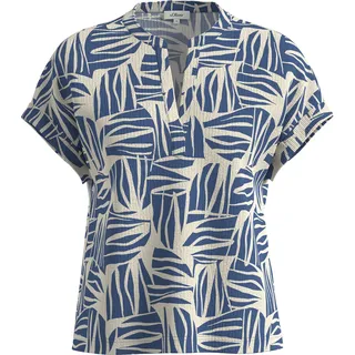 s.Oliver T-Shirt mit überschnittenen Schultern, blau