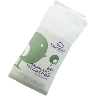 Träumeland Spannbettlaken Baumwolle-Jersey-Elasthan 90 x 200 cm weiß