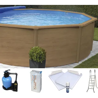 KWAD Rundpool Set 550 x 132 cm inkl. Bodenisolationsset