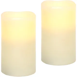 I.GE.A. Flair Flower LED Kerzen 2 St. creme