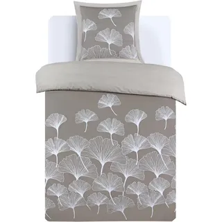 Ibenzoa® Wendbares Premium-Bettwäsche-Set 140 x 200 cm – 100% Baumwolle, Kissenbezug 65 x 65 cm, Skandinavischer Stil, , Druckknöpfe