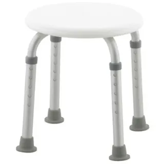 Mobiclinic Duschhocker Faro Höhenverstellbar rutschfest weiß