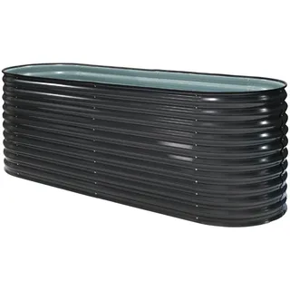 Westmann Hochbeet Oval 240 x 80 x 82 cm Anthrazit