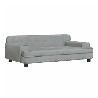 vidaXL Kindersofa vidaXL 90 x 53 x 30 cm Kiefer grau