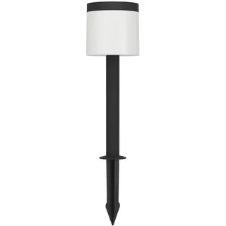 Eglo Solarleuchte , Schwarz, Weiß , Kunststoff , länglich , 65 cm , Bewegungsmelder, tragbar, kabellos, transportabel , Dekoration, Gartendeko