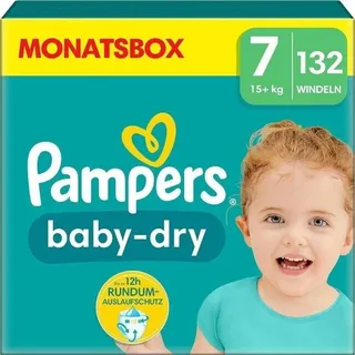 Pampers Windeln Größe 7 (15kg+) Baby-Dry 132 Stück