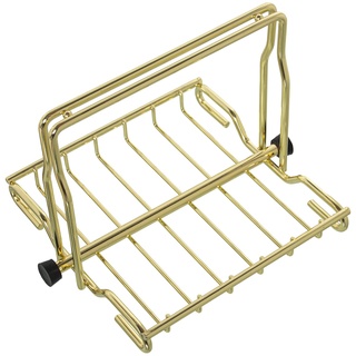 DRW Serviettenhalter aus Metall in Gold, 21 x 18 x 15 cm