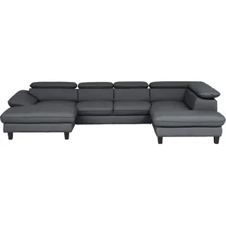 Home Affaire Wohnlandschaft U-Form grau