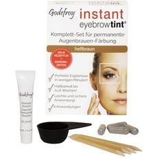 Bild von Instant Eyebrow Tint, Augenbrauenfarbe EU-Rezeptur, Färbeset Hellbraun, 1-er Pack (1x 4 Stück)