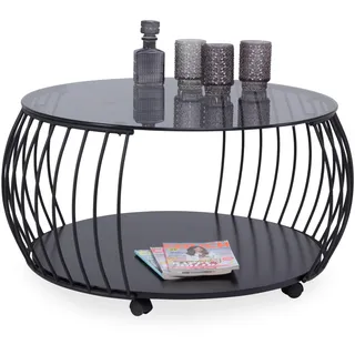 M2 Kollektion Shanghai Schwarz Metall Ø 60 x 46 cm