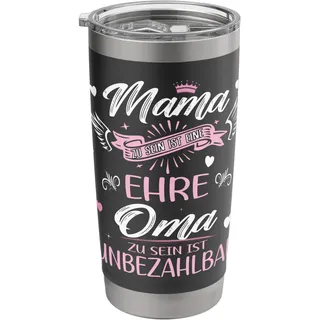 Tollste Oma Beste Mama Mutter Muttertagsgeschenk Doppelwandiger Edelstahl-Thermobecher