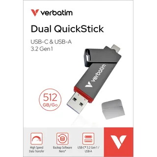 Verbatim USB3.2 Stick Dual QuickStick 512GB,