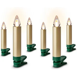 Krinner Baumkerzen LED 9 cm Gold 9 m