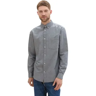 Tom Tailor Oxford Langarmhemd Navy Chambray S