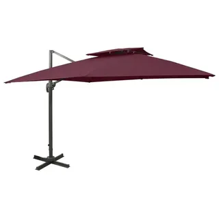 Sonnenschirm - Schwenkschirm - Garten-Sonnenschirm - Kippschirm - Beschattungsschirm - 360° schwenkbar - Aluminium, 3 x 3 Meter