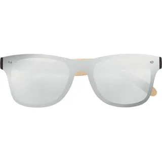 MidOcean - Verspiegelt - Sonnenbrille "Aloha" - Bambus, Polycarbonate MO695 (Einheitsgröße) (Glänzendes Silber)