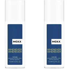 Mexx Wherever Men Deodorant Spray, 75 ml (Packung mit 2)