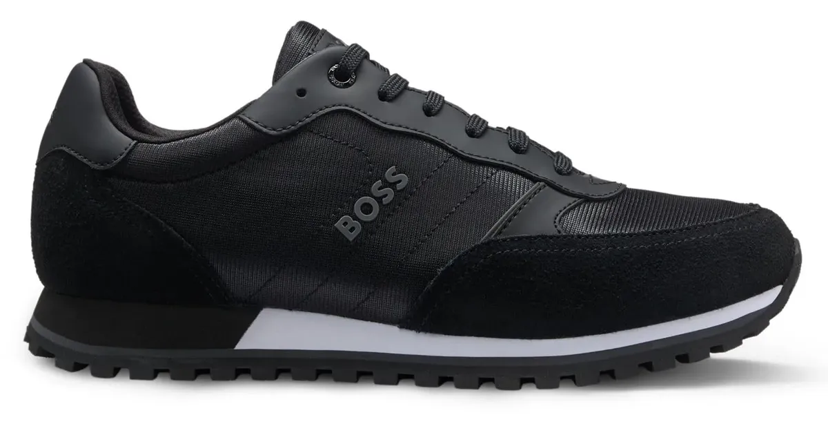 BOSS Parkour-L_Runn_ny_N Heren Sneaker, 001 Zwart, 49 EU