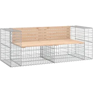 vidaXL Gartenbank aus Gabionen 184 × 71 × 65,5 cm