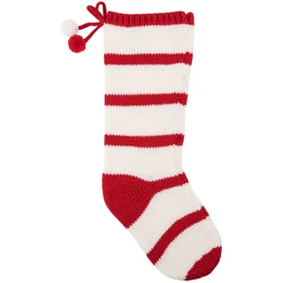 Lagerhaus Weihnachtsstrumpf, Textil, Rot/Weiss, Normal