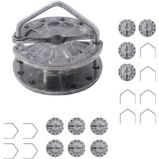 KATSU 10X Zäune Drahtspanner Zaunspanner aus Aluminiumlegierung Elektrozäune Schnurzieher Ratschenversion für Vieh Bauernhof Garten Elektrozaun Draht festziehen 667214