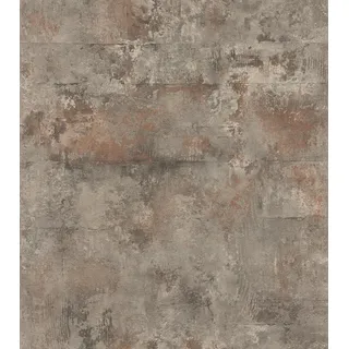 Rasch tesa Selbstklebende Tapete Betonoptik Atlas - Strukturierte Vliestapete Beton Industrial Style in Grau und Braun - Einfaches Anbringen, Ohne Kleister - 6,00m x 0,53m