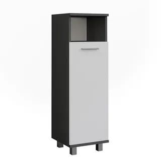 Vicco Ilias Midischrank 30,2 x 95 x 30 cm Anthrazit/Weiß